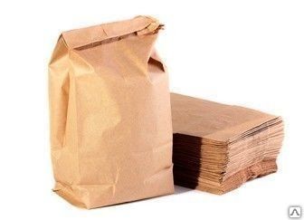 Мешок бумажный двухслойный 810*400*130 с логотипом Уголь древесный 5 кг