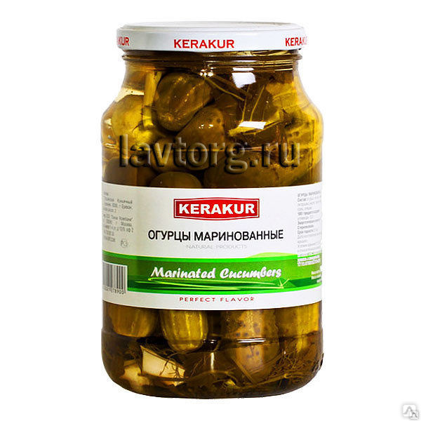 Огурцы маринованные "Керакур", 950 гр. купить за 210 руб./шт. в Москве ...