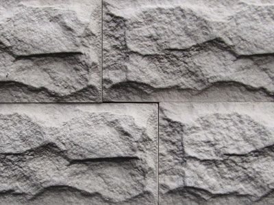 Плитка фасадная облицовочная Франция "Колотый камень" 300х150хh2,5 серая