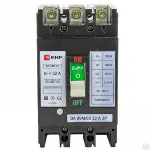 Автоматический выключатель ВА-99M 63/32А 3P EKF Basic 
