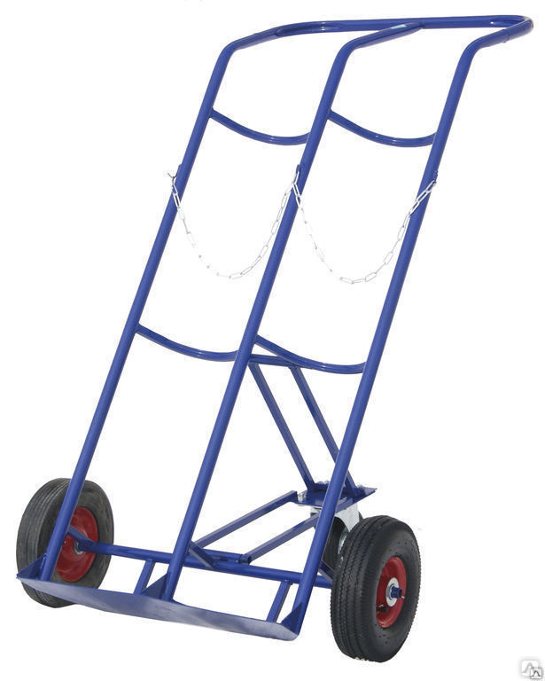 Тележка КП-2, для перевозки 2-х баллонов (пропан+кислород), без колес ...