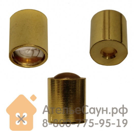 Линза Cariitti CR-09 (1540082, золото, резьба М5, для волокна D=1-3 мм) Car