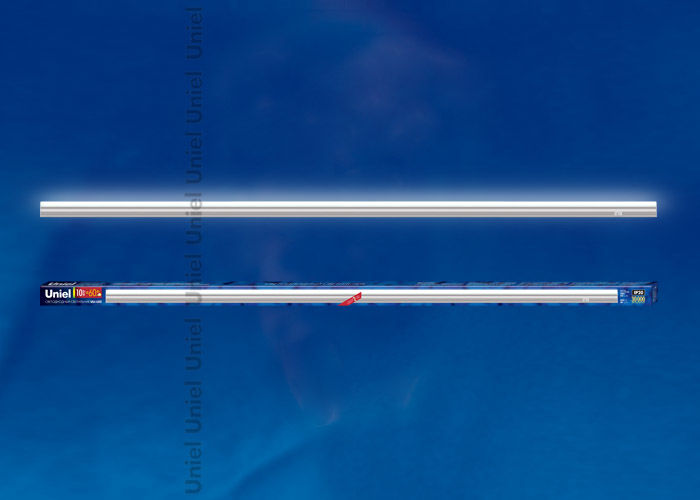 Линейный светильник LED (аналог Т5), 800Lm, 4200К, выключатель на корпусе. Цвет корпуса - серебристый