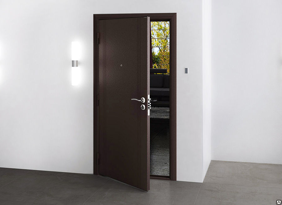 Дверь входная стальная DoorHan Комфорт 980х2050 мм с двумя замками МДФ