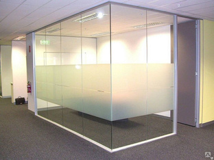 Офисные перегородки со стеклом 