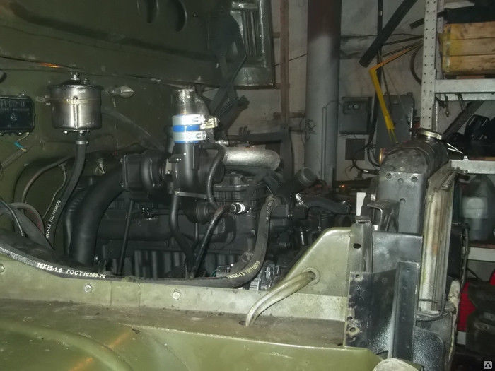 Двигатель Д245.12С-2950 с КПП (переоборуд.ГАЗ-66) 109 л.с. с ЗИП ММЗ 