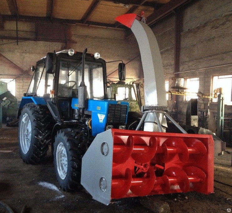 Снегоочиститель шнекороторный ФРС-200М передненавесной на базе трактора МТЗ