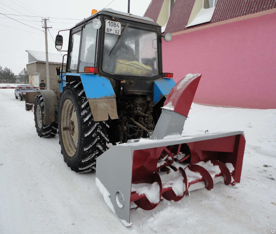 Снегоочиститель шнекороторный СШР-2,0П на трактор МТЗ Видео