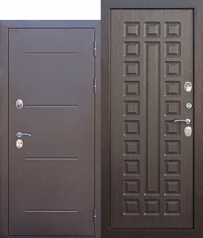 Дверь входная 11 см ISOTERMA медный антик Венге 2