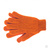 Перчатки трикотажные, акрил, двойные, оранжевый, двойная манжета Россия Сиб #1