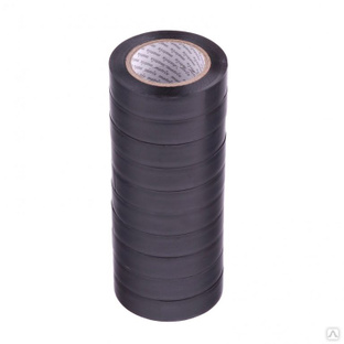 Набор изолент ПВХ 15 мм х 10 м, черная, в упаковке 10 шт, 150 мкм Matrix #1