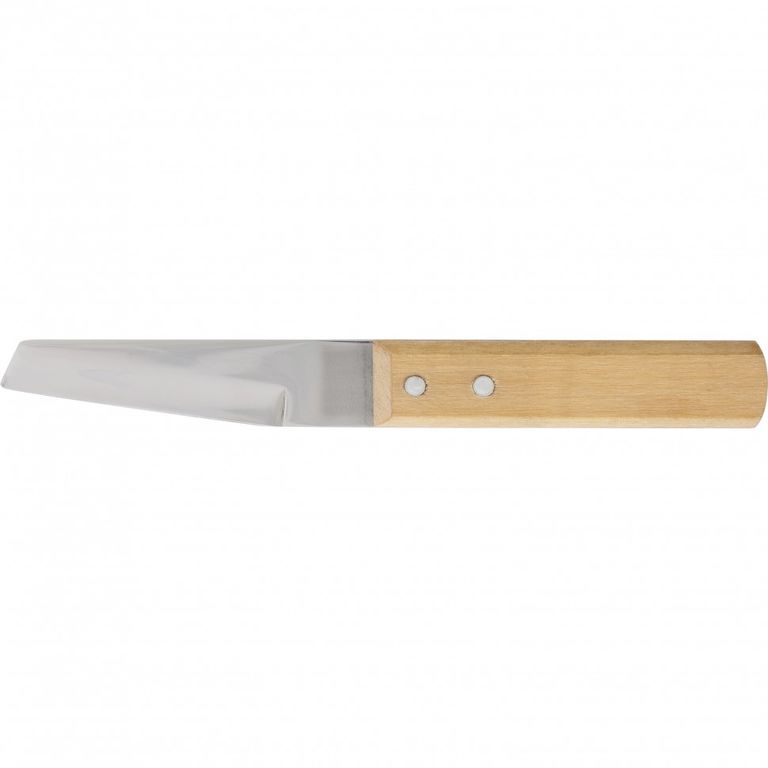 Нож хозяйственный многоцелевой, деревянная рукоятка Сибртех