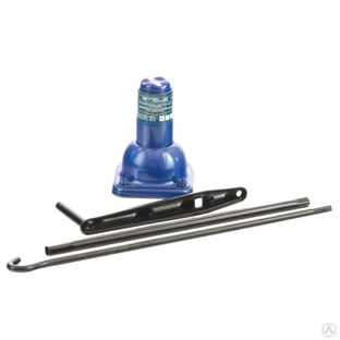 Домкрат механический бутылочный, 2 т, h подъема 160–325 мм, 2 части (домкрат, ручка) Stels #1