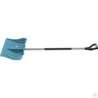 Лопата для уборки снега пластиковая Luxe, 540 х 375 х 1520 мм, стальной черенок, Palisad 
