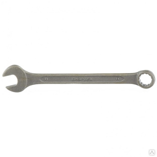 Ключ комбинированный 11 мм, CrV, фосфатированный ГОСТ 16983 Сибртех 
