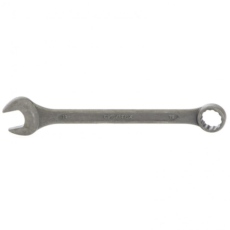 Ключ комбинированный 19 мм, CrV, фосфатированный ГОСТ 16983 Сибртех