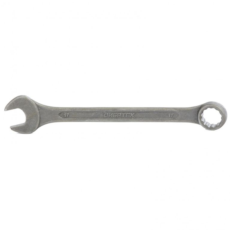 Ключ комбинированный 17 мм, CrV, фосфатированный ГОСТ 16983 Сибртех