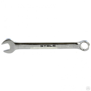Ключ комбинированный 13 мм, CrV, матовый хром Stels #1