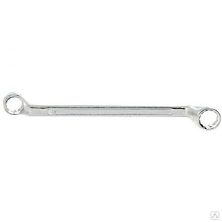 Ключ накидной коленчатый, 17 х 19 мм, хромированный Sparta 