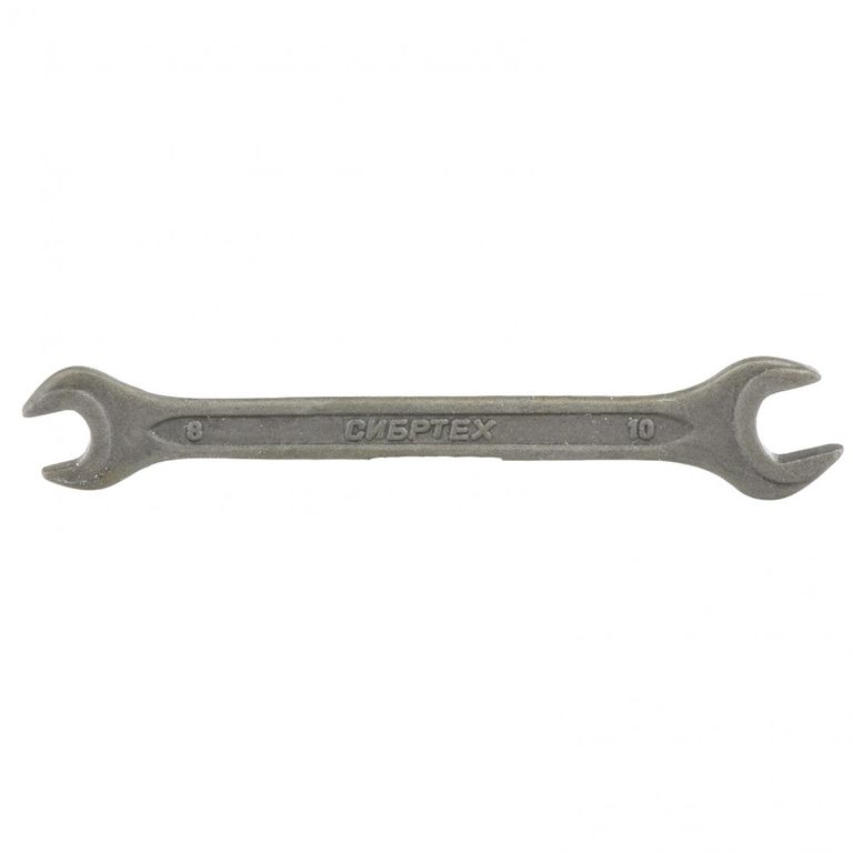 Ключ рожковый 8 х 10 мм, CrV, фосфатированный ГОСТ 2839 Сибртех