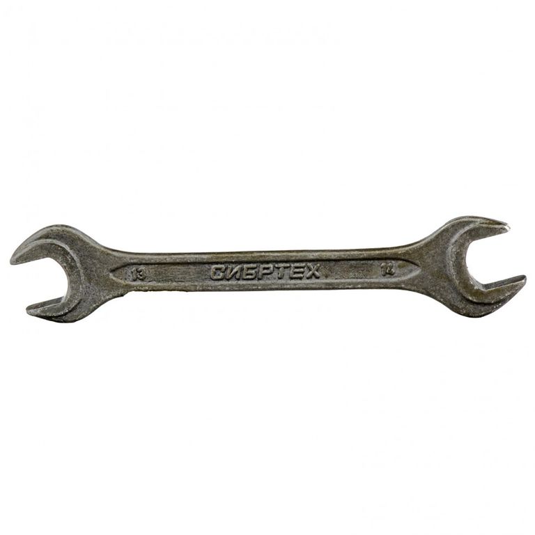 Ключ рожковый 13 х 14 мм, CrV, фосфатированный ГОСТ 2839 Сибртех