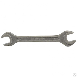 Ключ рожковый 14 х 15 мм, CrV, фосфатированный ГОСТ 2839 Сибртех 
