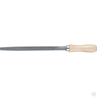 Напильник трехгранный, 150 мм, деревянная ручка Сибртех 