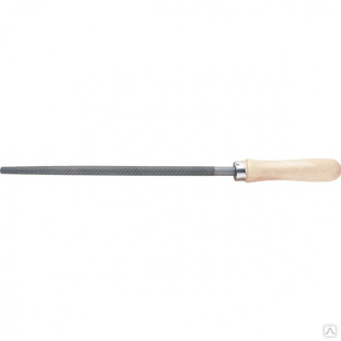 Напильник круглый, 200 мм, деревянная ручка Сибртех 