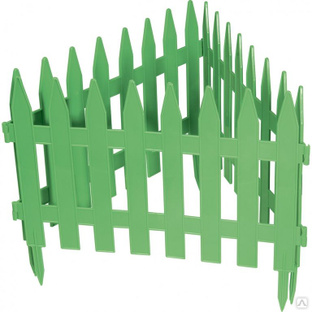 Забор декоративный "Рейка", 28 х 300 см, зеленый, Россия, Palisad 