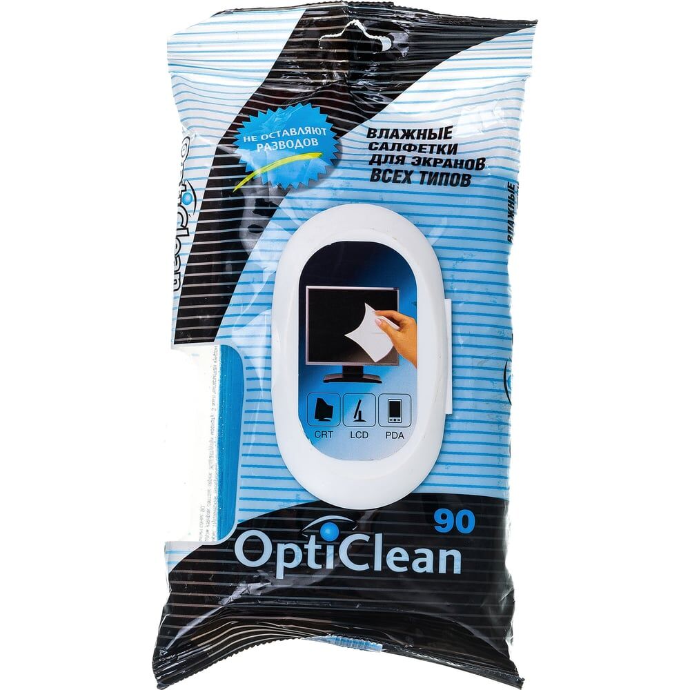 Очищающие салфетка для экранов всех типов Авангард OPTI CLEAN