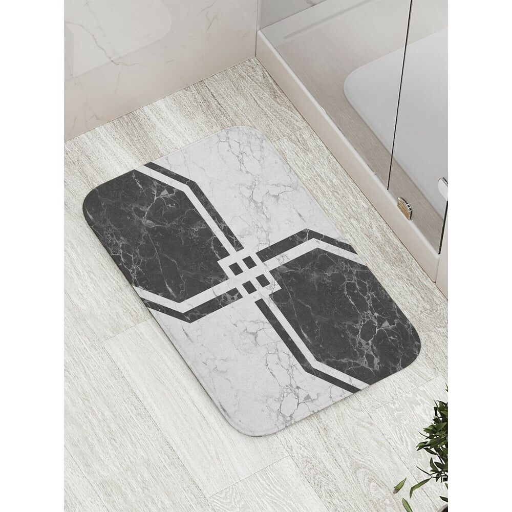 Противоскользящий коврик для ванной, сауны, бассейна JOYARTY Мраморная плитка
