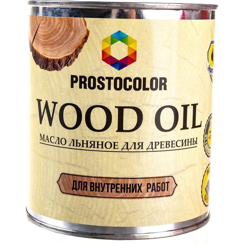 Льняное масло для древесины ПРОСТОКОЛОР WOOD OIL