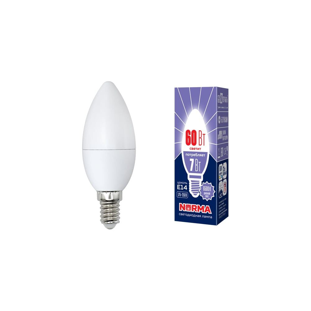 Светодиодная лампа Volpe LED-C37-7W/DW/E14/FR/NR