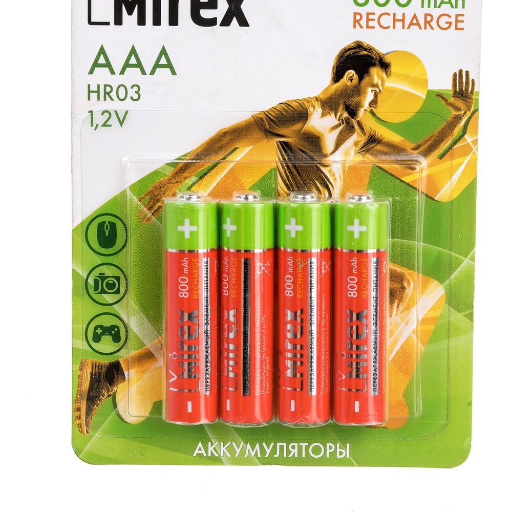 Аккумулятор Mirex 23702-HR03-08-E4