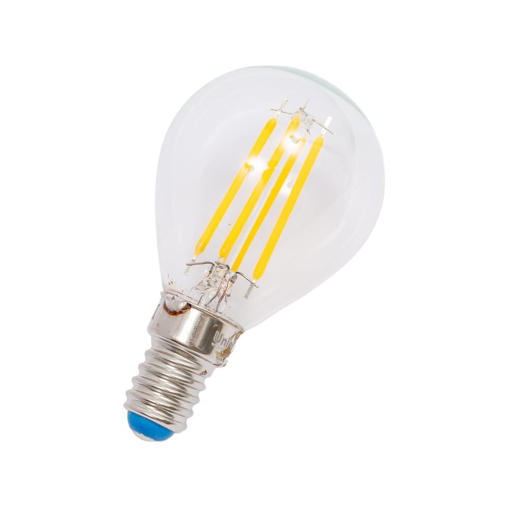 Светодиодная лампа Uniel LED-G45-5W/WW/E14/CL/MB GLM10TR