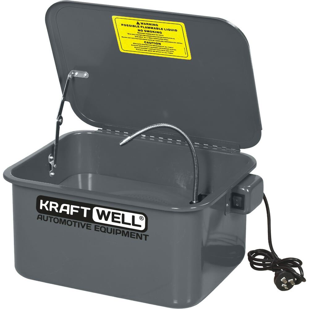 Электрическая настольная установка для мойки деталей KraftWell KRW-PW19