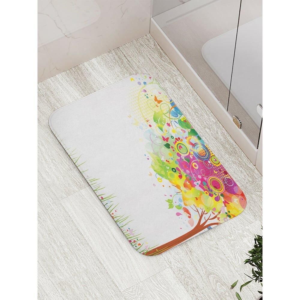Противоскользящий коврик для ванной, сауны, бассейна JOYARTY Праздничные краски