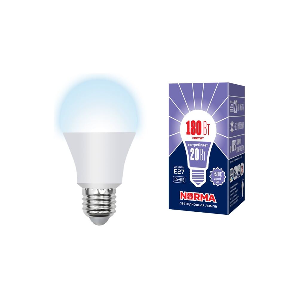 Светодиодная лампа Volpe LED-A65-20W/DW/E27/FR/NR