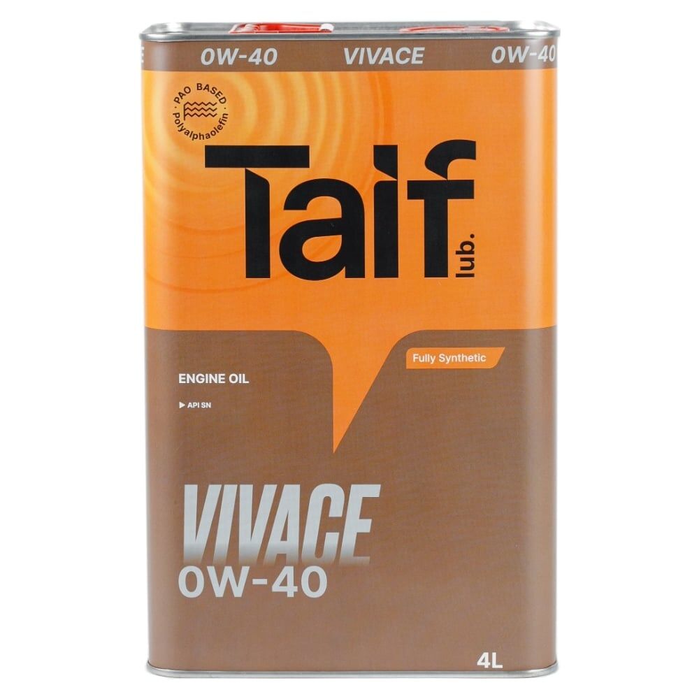 Синтетическое моторное масло TAIF TAIF VIVACE 0W-40