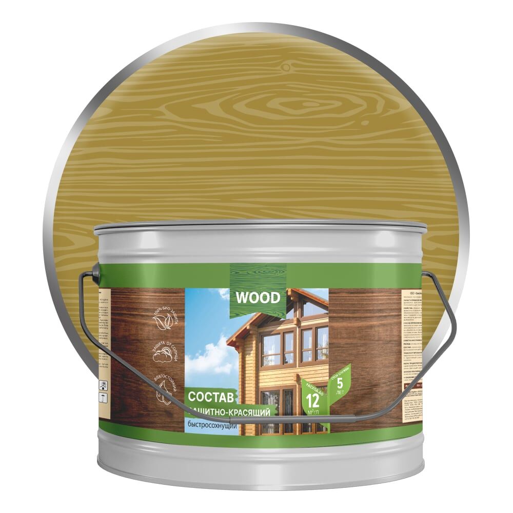 Быстросохнущий защитно-красящий состав для древесины Farbitex 4300008478