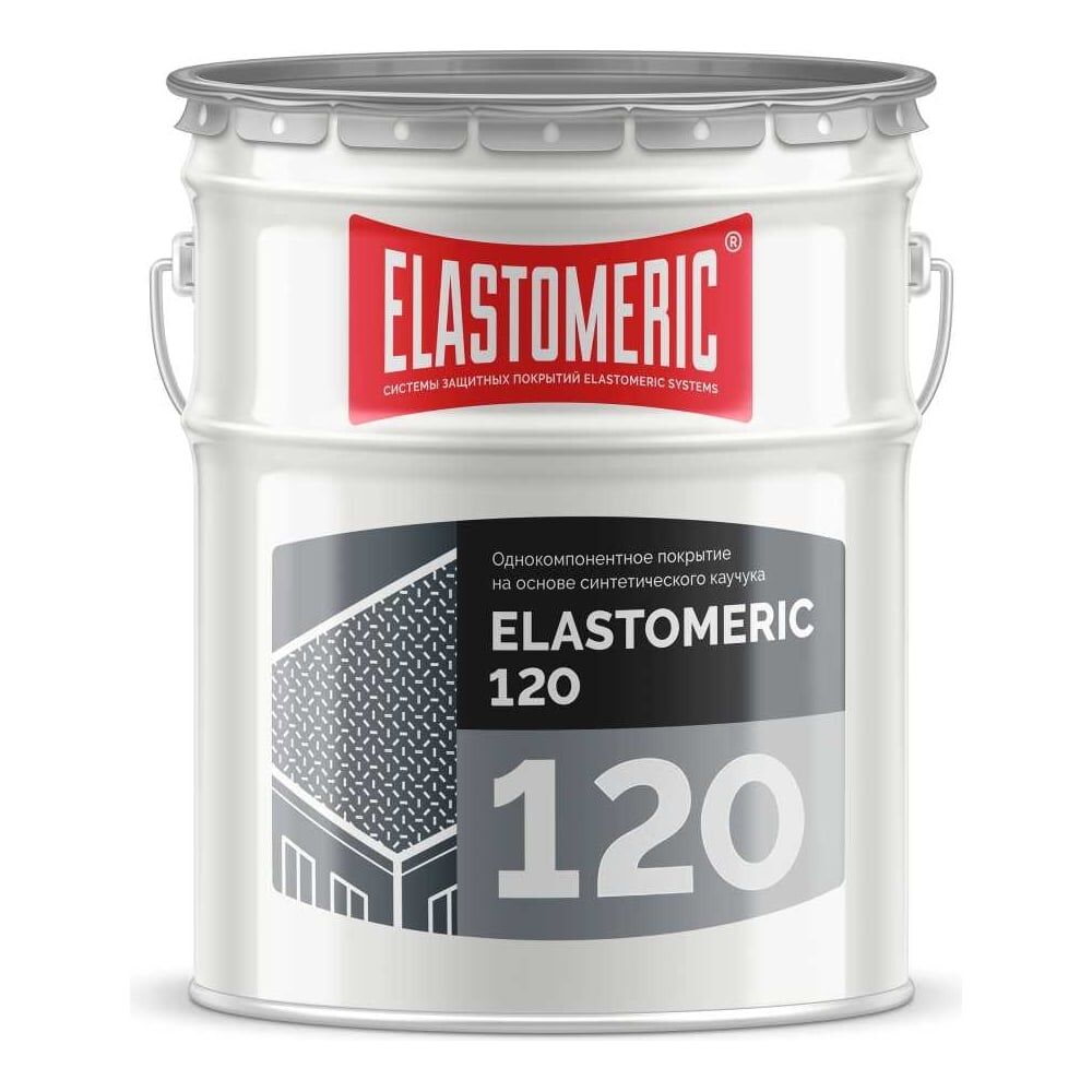 Мастика для кровли Elastomeric Systems Elastomeric 120 финиш 20 кг, серый