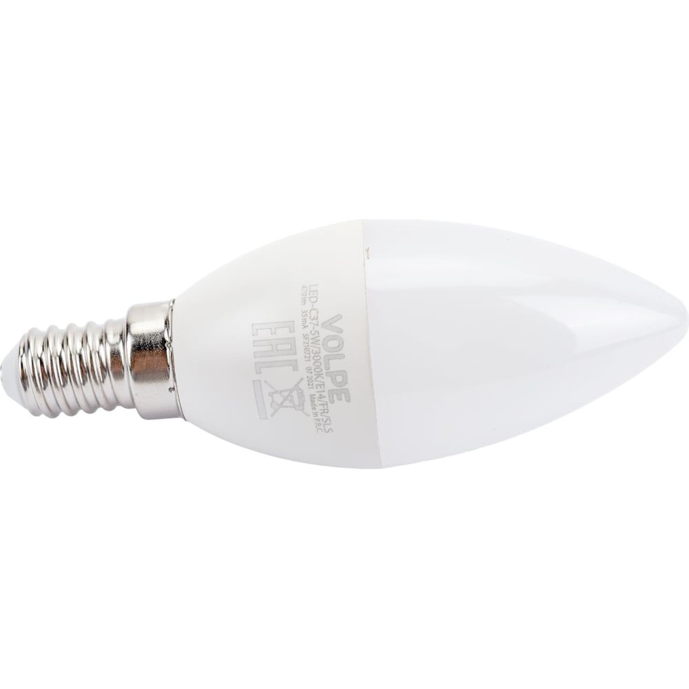 Светодиодная лампа Volpe LED-C37-5W/3000K/E14/FR/SLS
