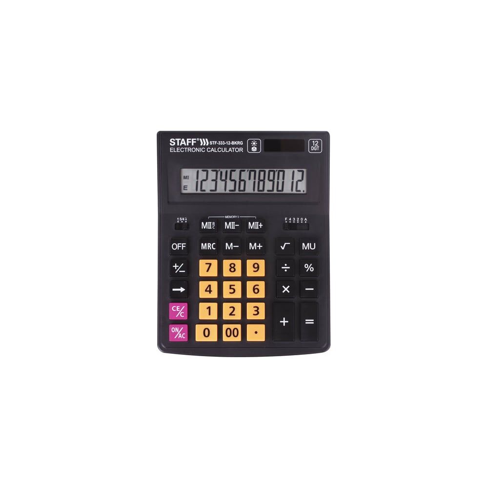 Настольный калькулятор Staff PLUS STF-333-BKRG
