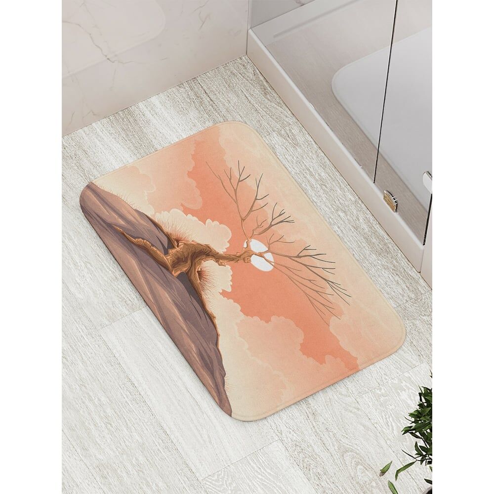 Противоскользящий коврик для ванной, сауны, бассейна JOYARTY Облачное дерево