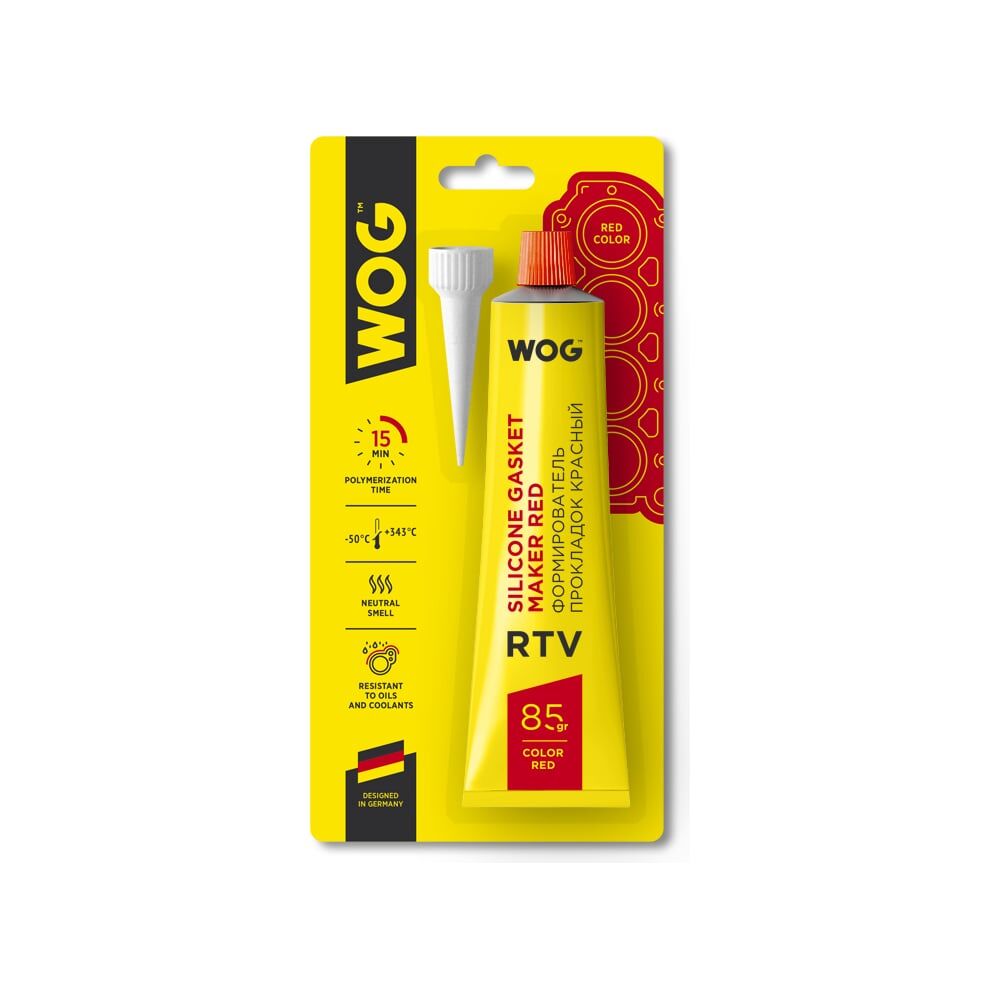 RTV-силиконовый высокотемпературный нейтральный формирователь прокладок WOG WGC0762