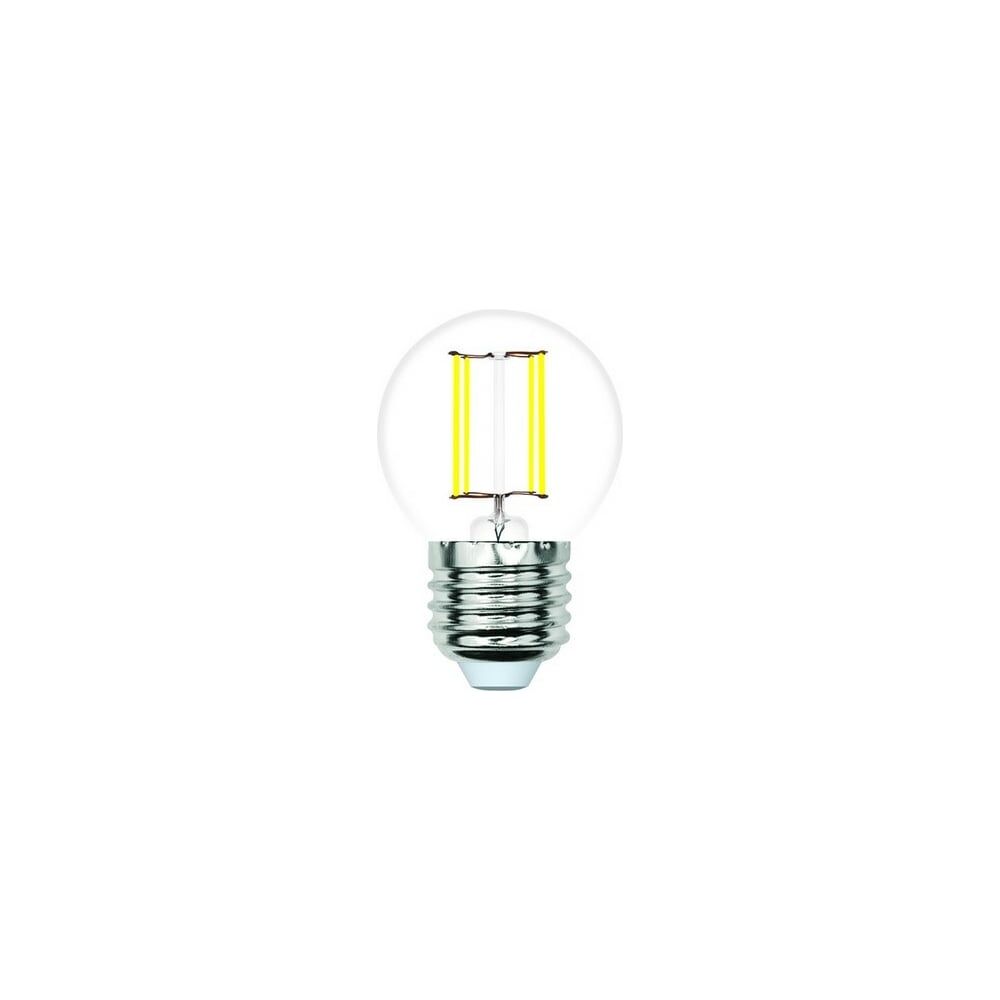 Светодиодная лампа Volpe LED-G45-6W/4000K/E27/CL/SLF