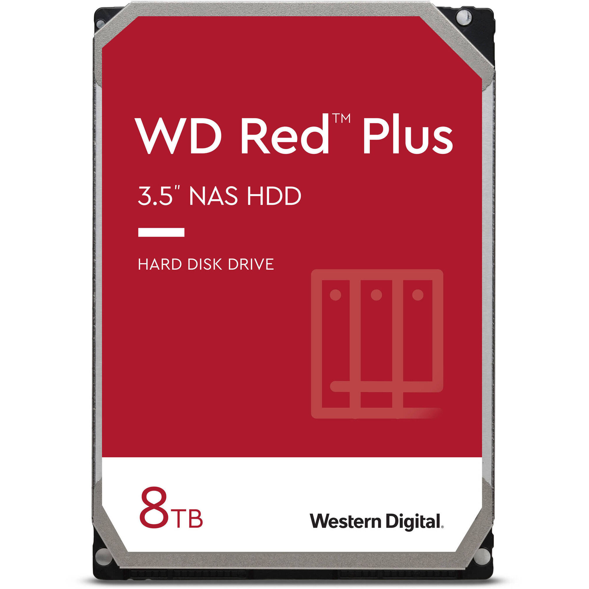 Жесткий диск WD 8TB Red Plus 3,5" 7200RPM 128MB (SATA-III) NAS Edition