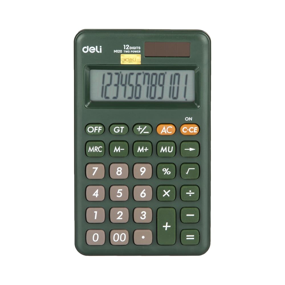 Настольный компактный калькулятор DELI em120