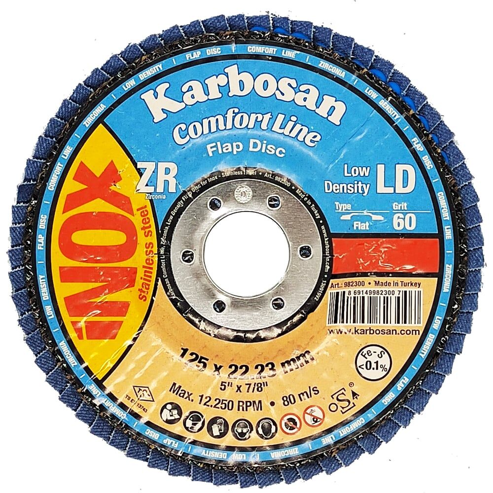 Лепестковый диск по нержавеющей стали Karbosan flap