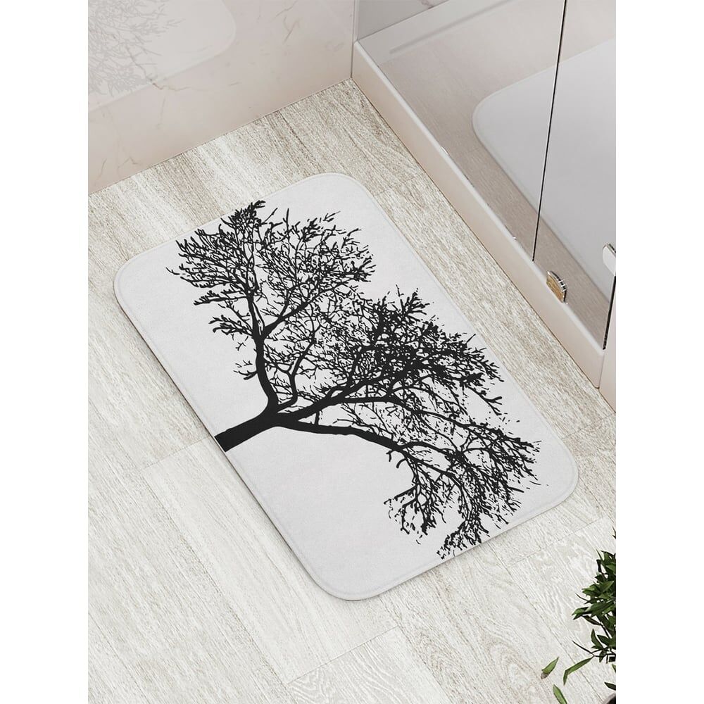 Противоскользящий коврик для ванной, сауны, бассейна JOYARTY Скромное дерево